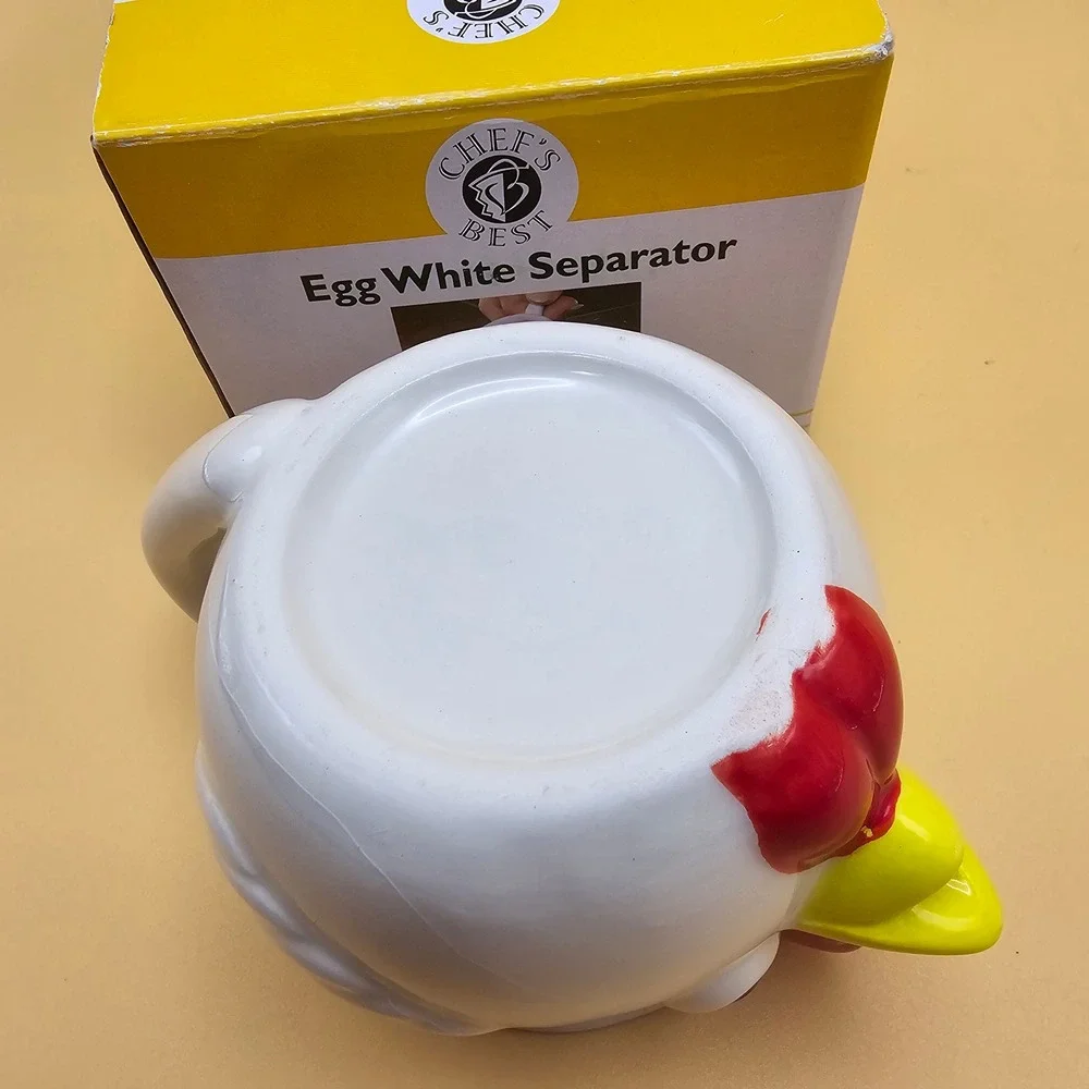 Chef's Best Egg White‎ Separator Fun Chicken Ceramic Kitchen Gadget